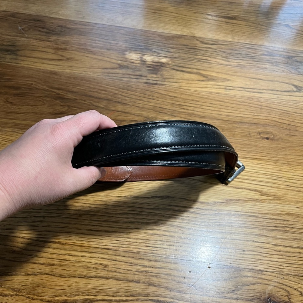 Coach Men's Black Leather Belt Size 40 - Picture 2 of 10